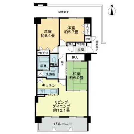 アルファステイツ屋島２の物件間取画像